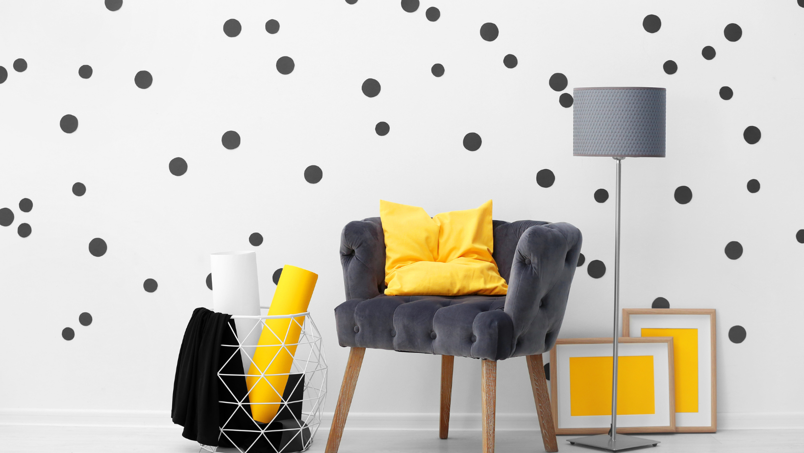 Painting Techniques for Creating a Polka Dot Accent Wall